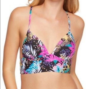 Malibu Dream Girl Tropical Floral Bikini Top